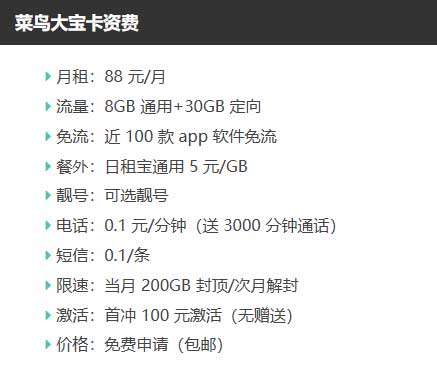 菜鸟大宝卡、联通大驿卡、外卖小哥电话卡，哪个更好用？