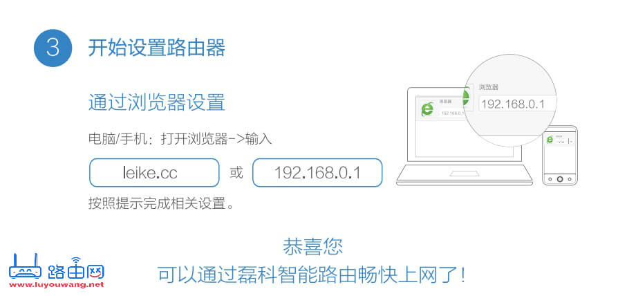 磊科无线路由器手机设置教程