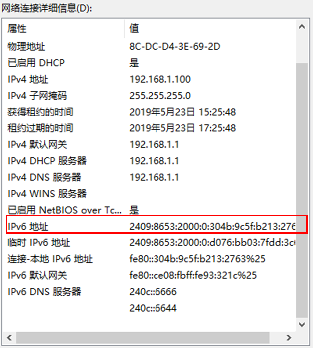 IPv6地址