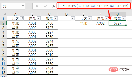 Excel函数学习之最简单的条件求和函数DSUM()