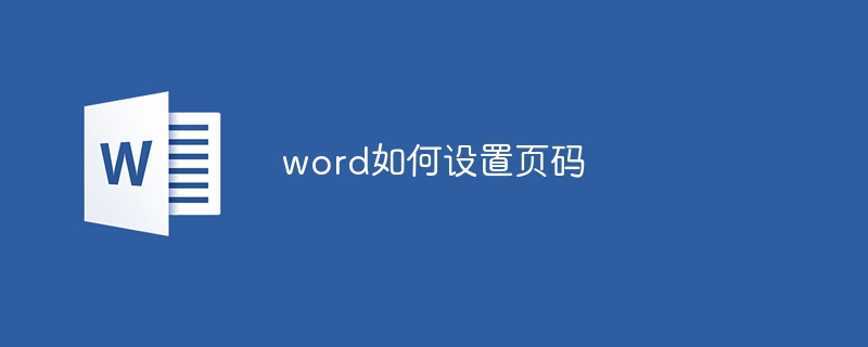 word如何设置页码