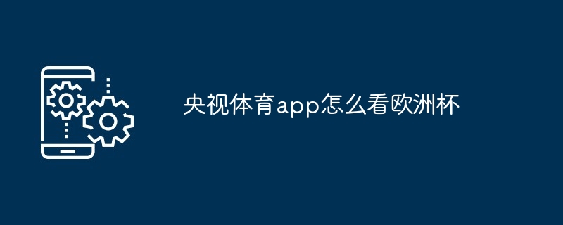 央视体育app怎么看欧洲杯