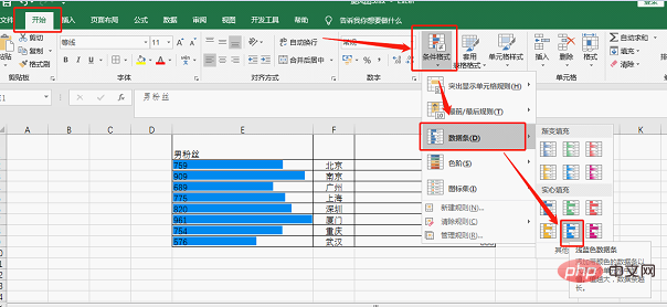 Excel图表学习之利用旋风图表进行数据对比