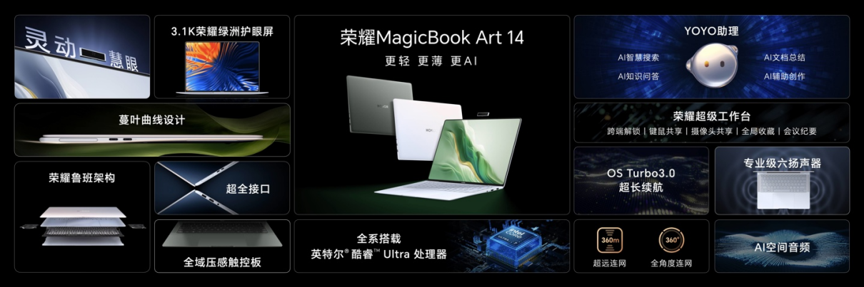 限时优惠 200 元，荣耀 MagicBook Art 14 明日正式首销